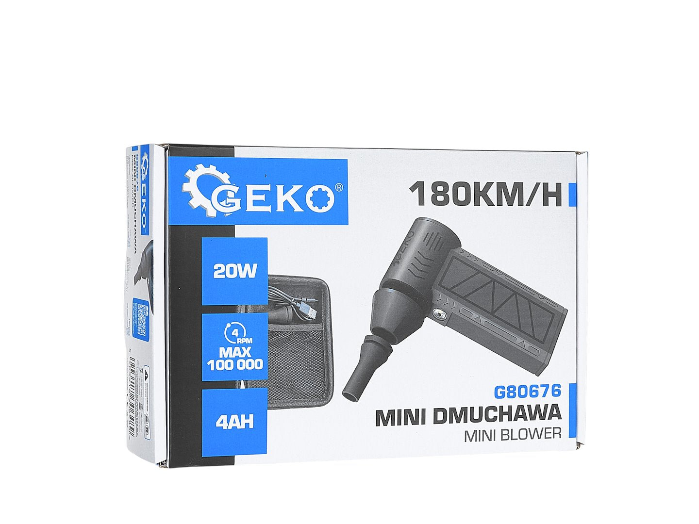 Mini suflanta electrica 7.4V 4000mAh USB-C LED, Geko G80676