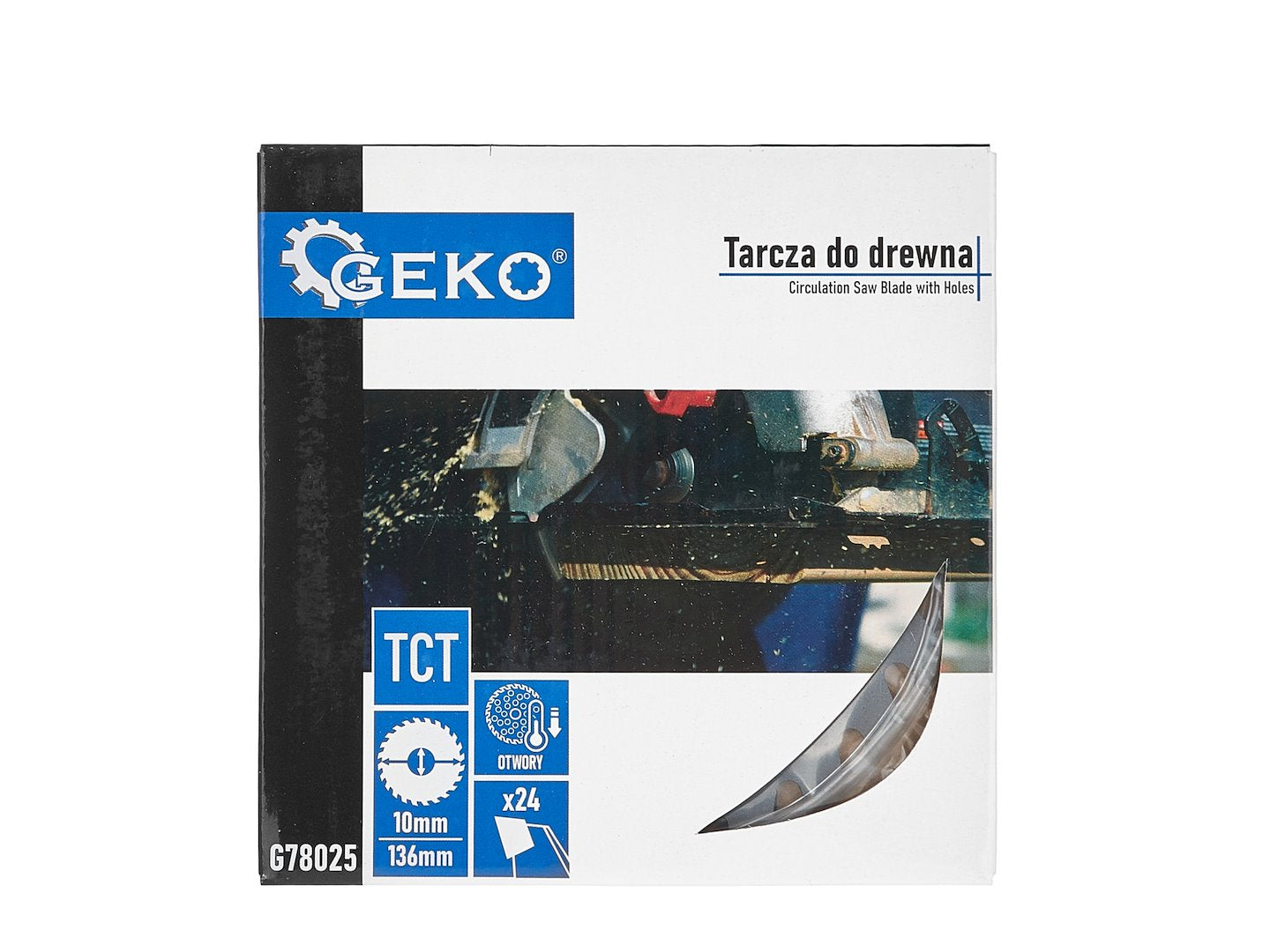 Disc pentru fierastrau circular, 136 x 10 mm x 24 T, Geko G78025