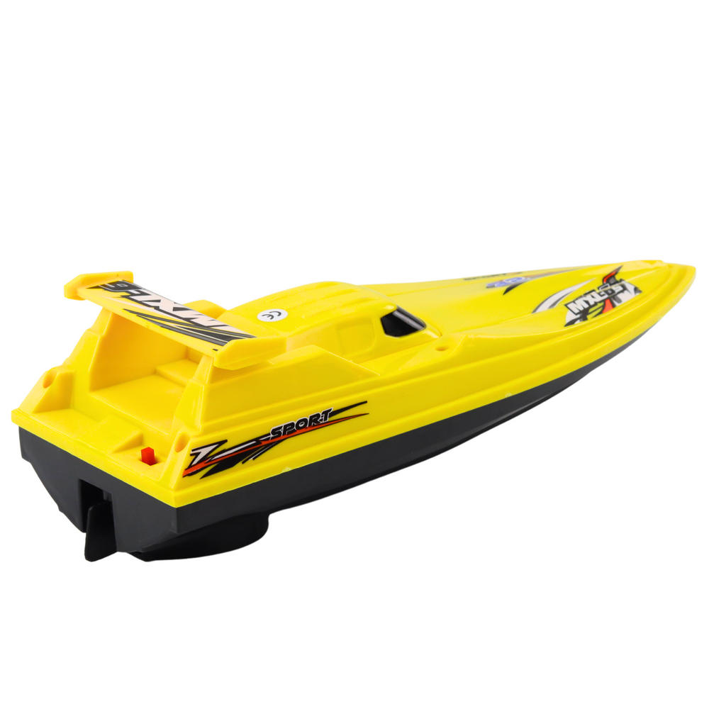 Barca cu telecomanda, 28 x 8.5 x 8 cm, galben, Lean 24204