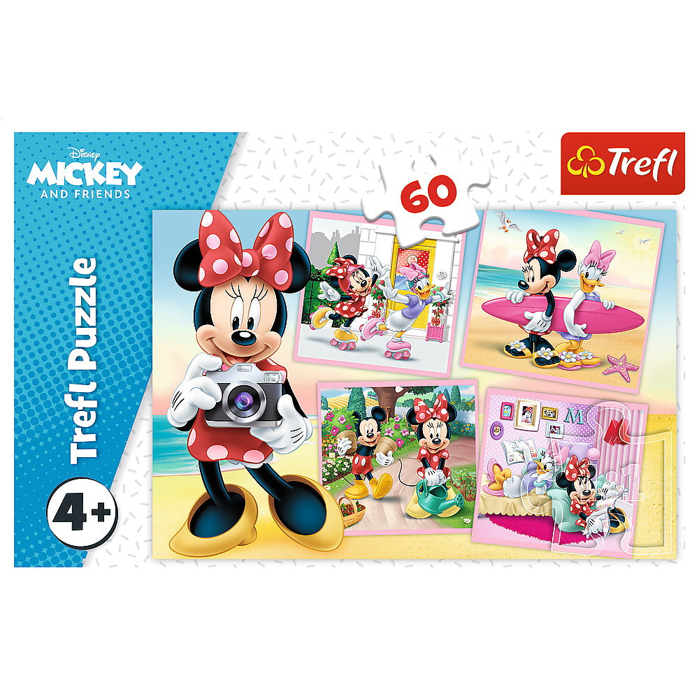 Puzzle Trefl Disney Mickey si prietenii, Minunata Minnie, 60 piese, Lean 26349