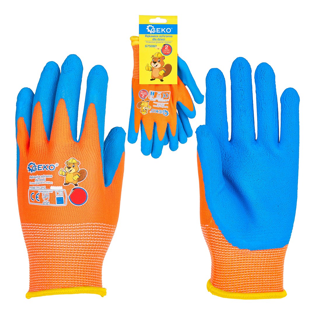 Manusi de protectie pentru copii, marimea 2 (2-4 ani), Geko G75060