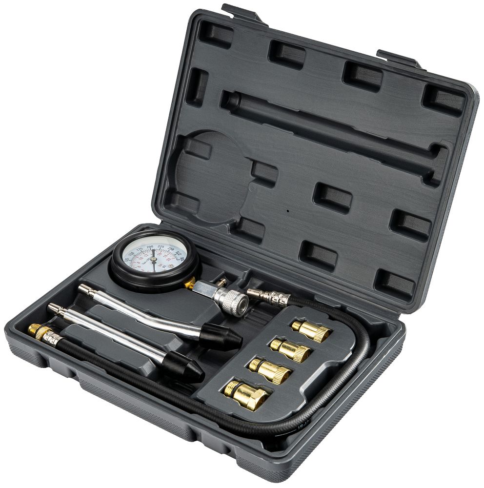 Tester compresie motoare benzina PM-MCSB-8T, 8 bucati, Powermat PM1522