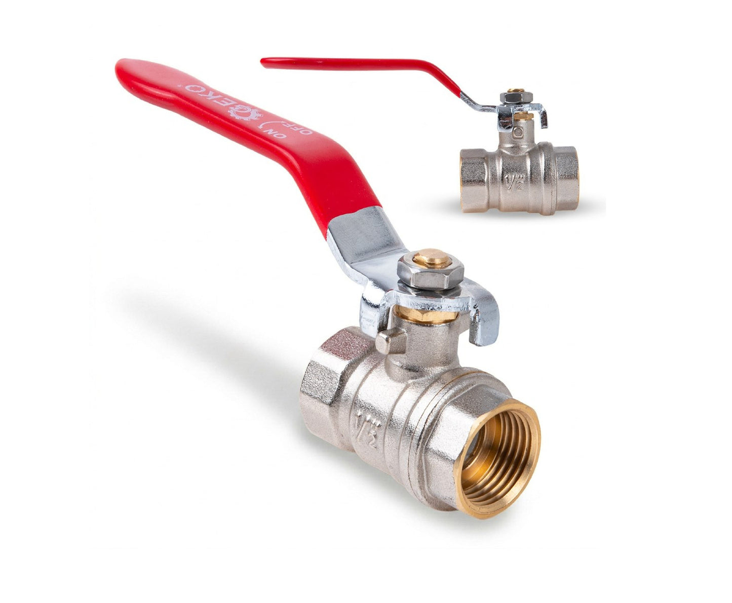 Robinet cu bila 1/2" WW DN15 cu garnitura de etansare, Geko G70226