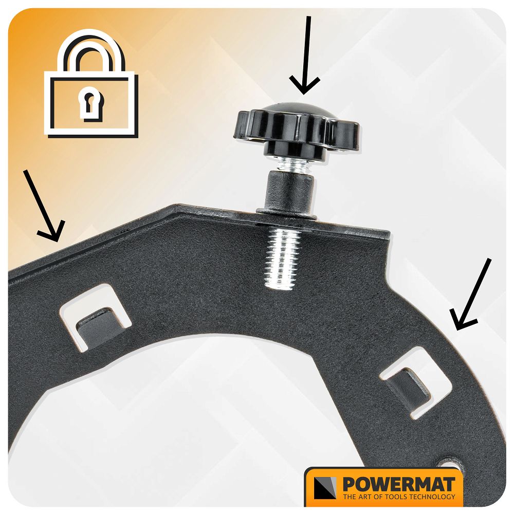 Capac aspirare praf pentru polizor unghiular PM-OSK-125MN, 125 mm, Powermat PM1414