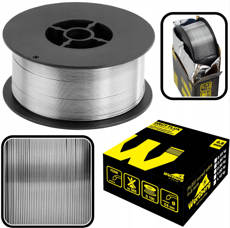 Sarma de sudura Fluxn Wertberg E71T-GS 0.8 mm 0.5 kg, Harder HD0142