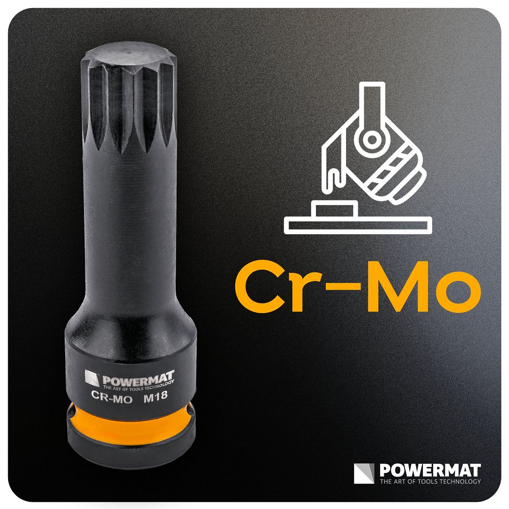 Set chei tubulare de impact PM-ZNU-1418T, 6 bucati, Powermat PM1381