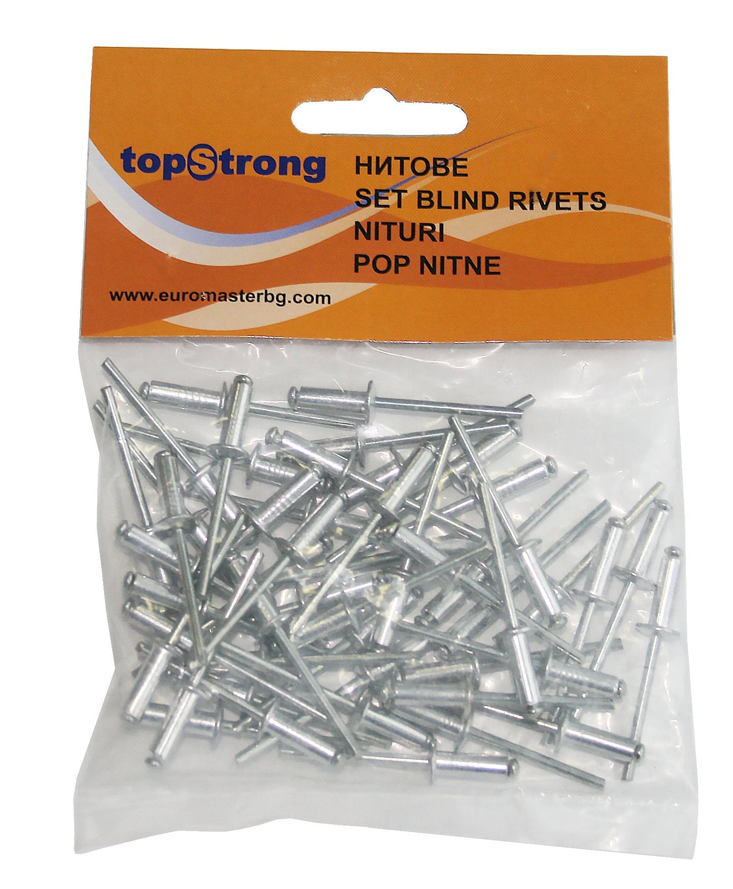 Set pop-nituri 4 x 10 mm 50 bucati, Topstrong 511136