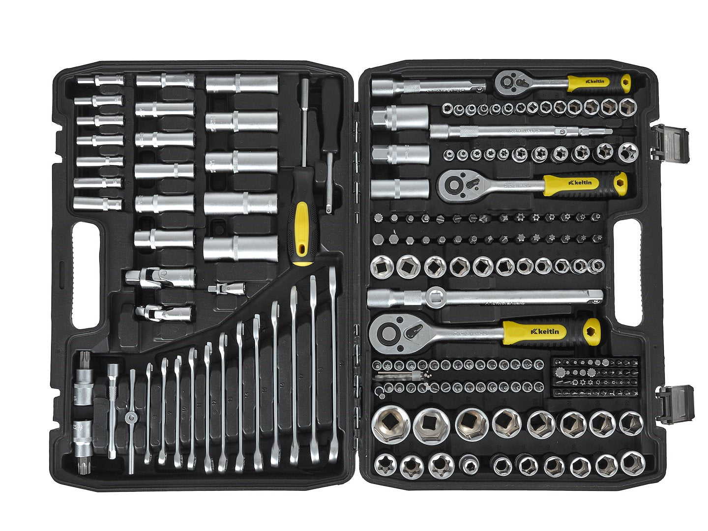 Set chei tubulare, 216 piese, 1/4", 3/8" si 1/2", Keltin K00099