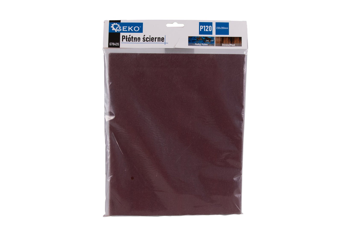 Set foaie abraziva pentru slefuit, 230 x 280 mm, P120, 10 bucati, Geko G78435