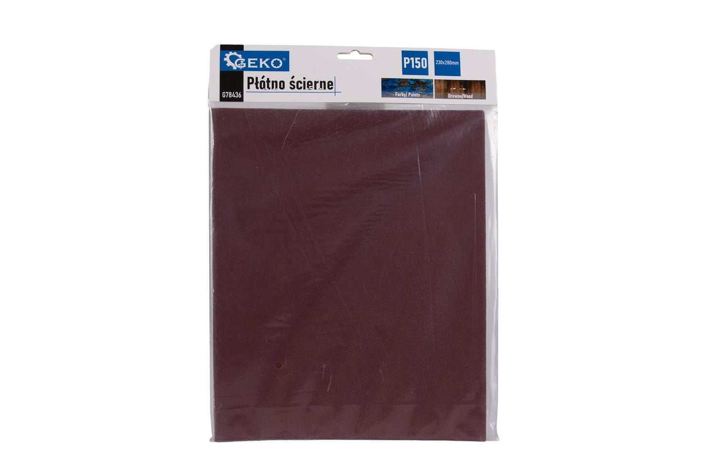 Set foaie abraziva pentru slefuit, 230 x 280 mm, P150, 10 bucati, Geko G78436