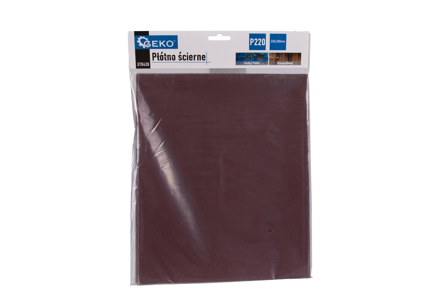 Set foaie abraziva pentru slefuit, 230 x 280 mm, P220, 10 bucati, Geko G78438