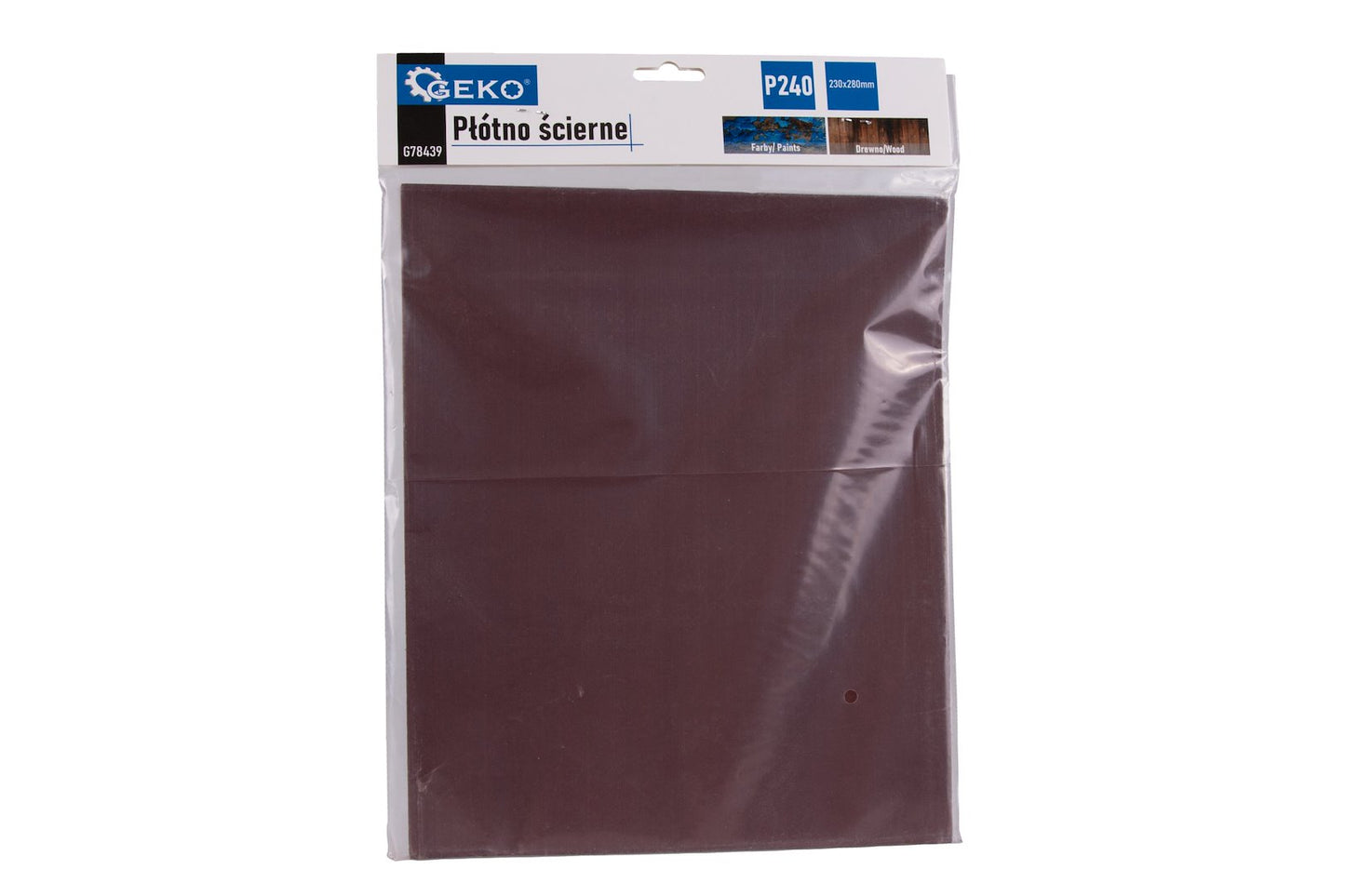 Set foaie abraziva pentru slefuit, 230 x 280 mm, P240, 10 bucati, Geko G78439