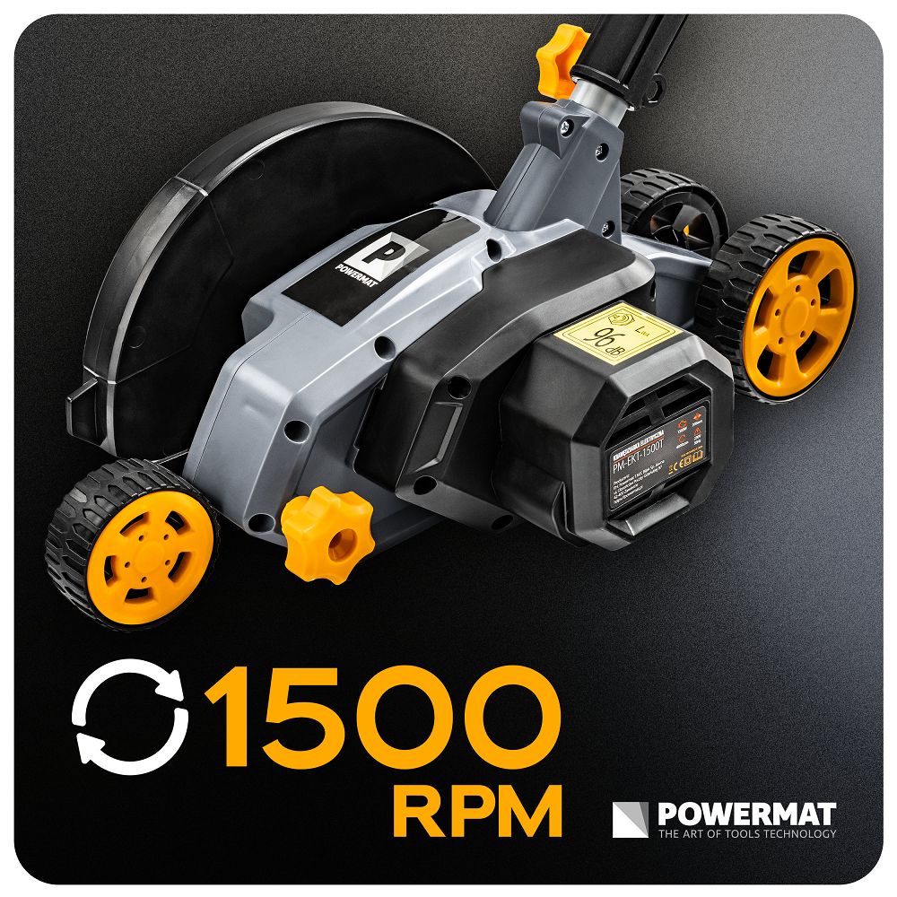 Masina pentru curatare rosturi pavele si taiere margini gazon PM-EKT-1500T, 1500 W, Powermat PM1515