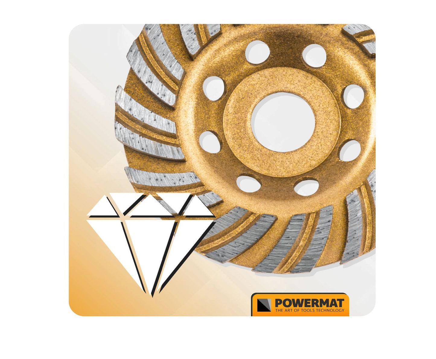 Disc diamantat pentru slefuit PM-DTG-1051T, 105 mm, Powermat PM1584