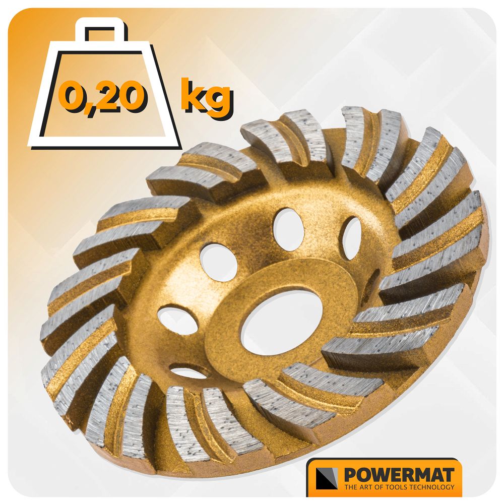 Disc diamantat pentru slefuit PM-DTG-1051T, 105 mm, Powermat PM1584