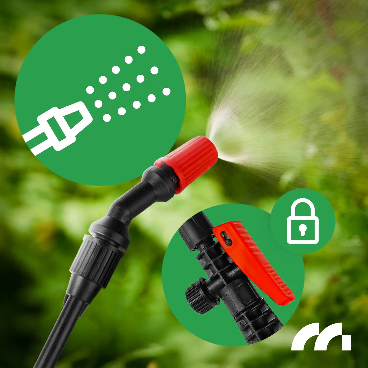 Pulverizator de gradina cu duza reglabila, 8 l, MalTec 112486