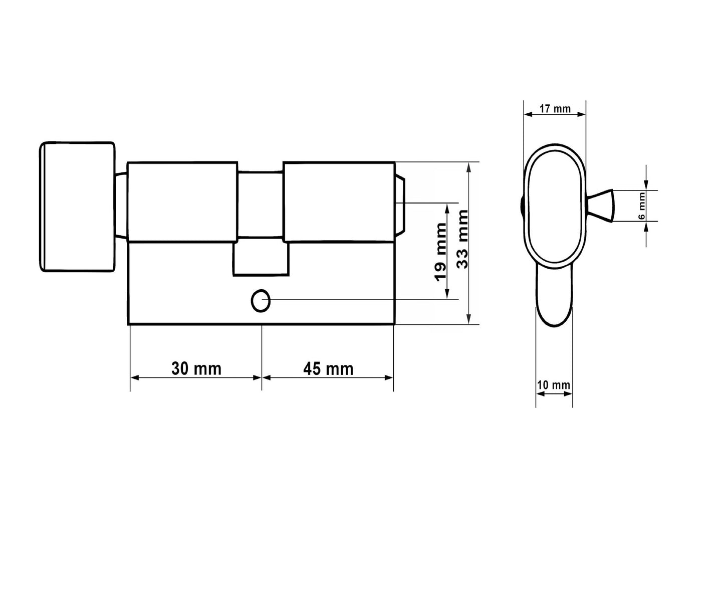 Butuc aluminiu, 30g/45, Keltin K02642