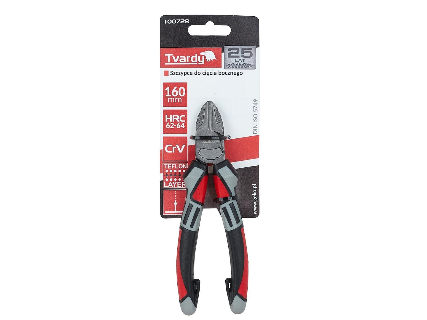 Cleste cu tais lateral, 160 mm, Cr-V, Tvardy T00728