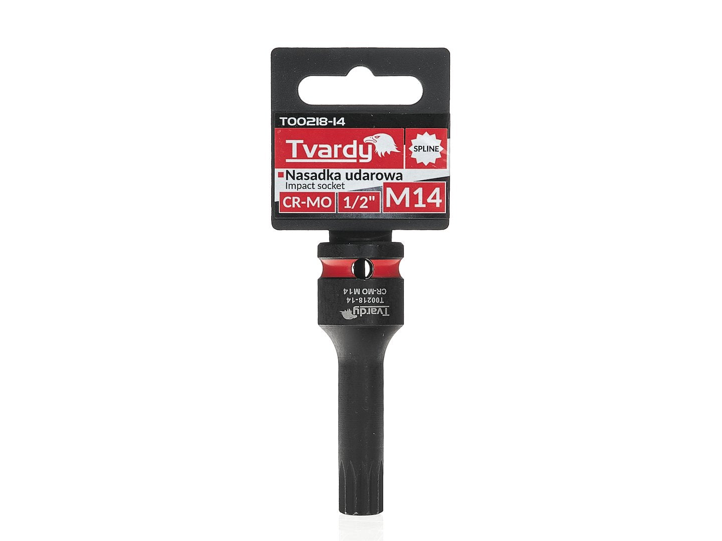 Cheie tubulara de impact SPLINE 1 / 2", M14, Cr-Mo, Tvardy T00218-14