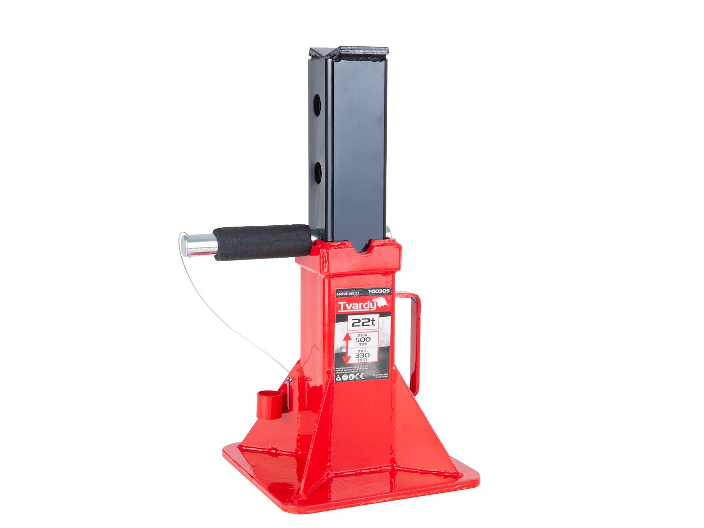 Suport ranforsat cu blocare, 22 T, 330-500 mm, Tvardy T00305