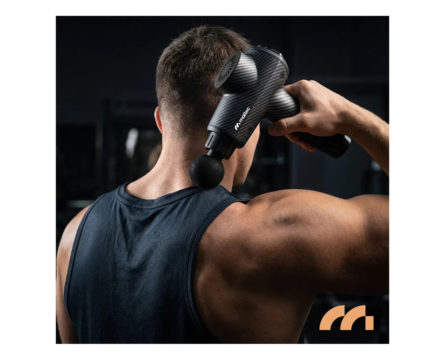 Pistol de masaj cu 10 capete interschimbabile, afisaj LCD, 20 viteze, MalTec 113858