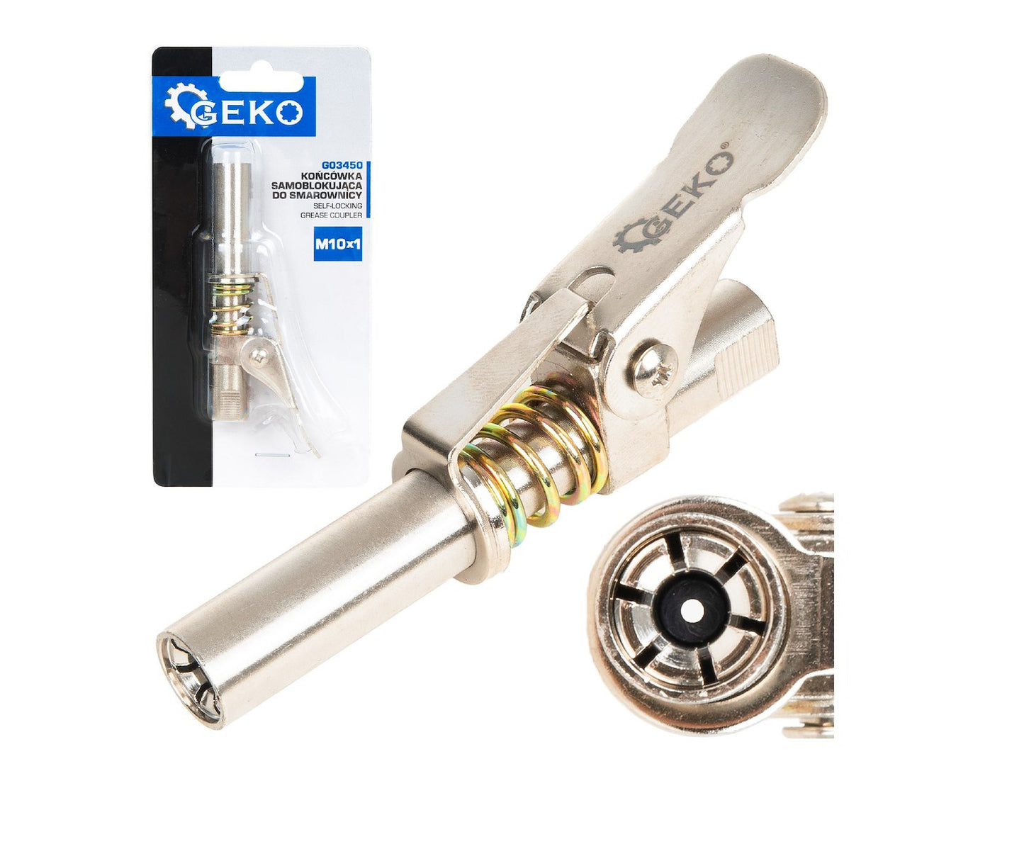 Varf autoblocant pentru pistol gresare, Geko G03450
