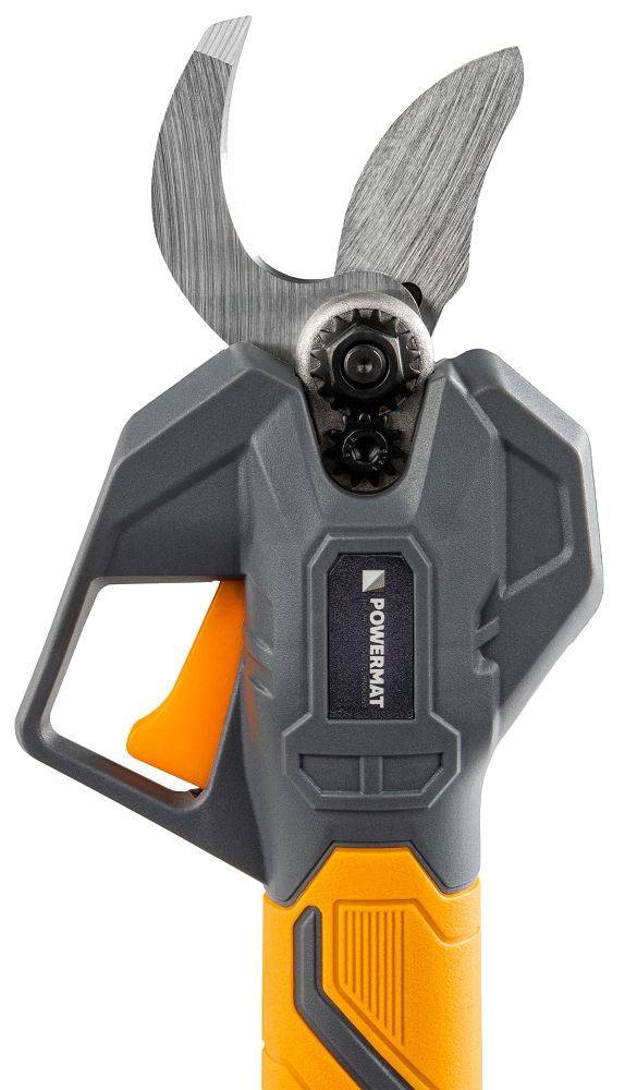 Foarfeca electrica cu acumulator pentru gradina PM-SA-21V-2AM, 30 mm, 1000 W, 2 x 21 V, afisaj LCD, Powermat PM1550