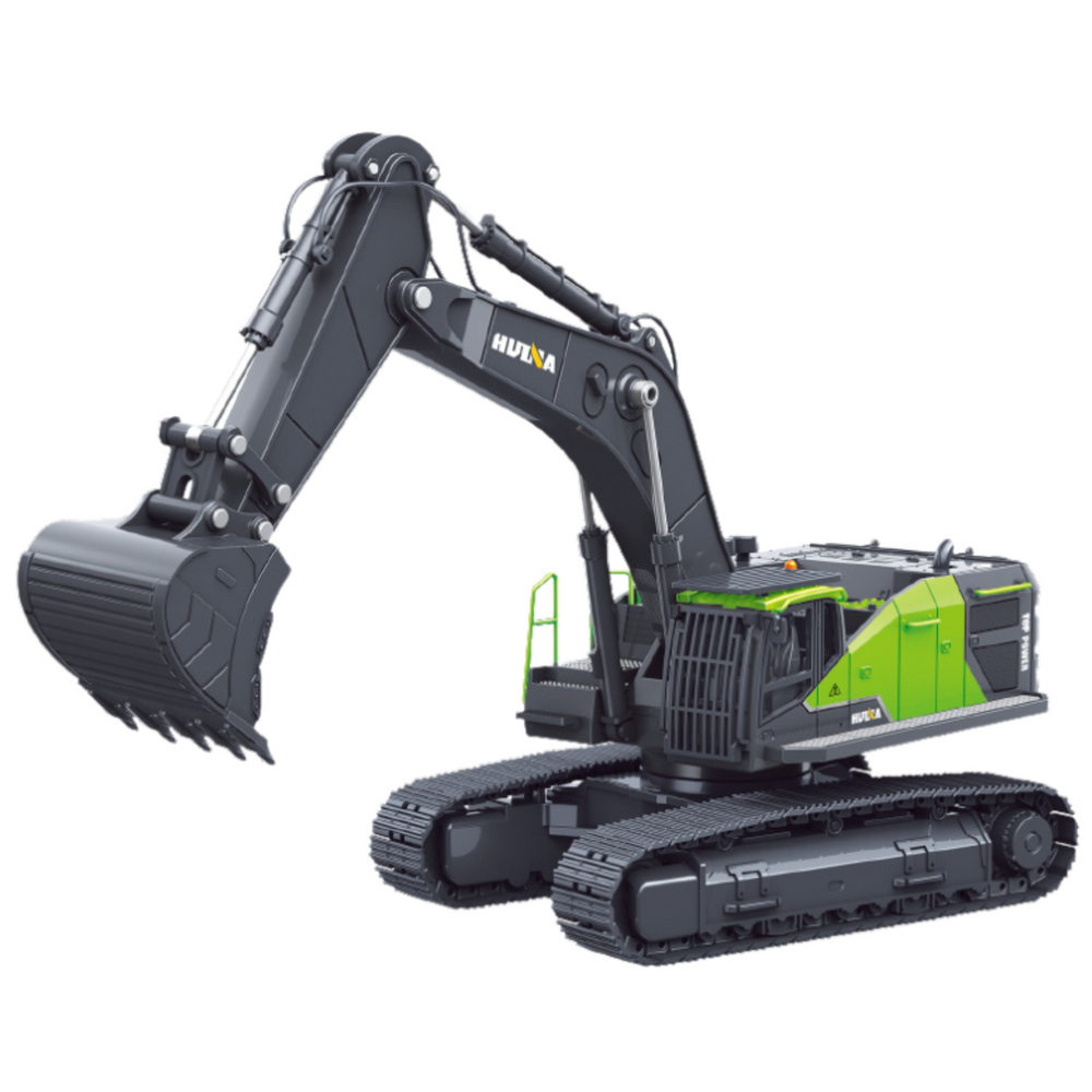 Excavator pe senile metalic, verde, 1:50, Lean 22760