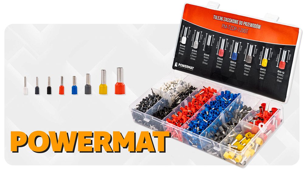 Set mansoane pentru sertizare PM-TZDP-1200T, 1200 bucati, Powermat PM1409