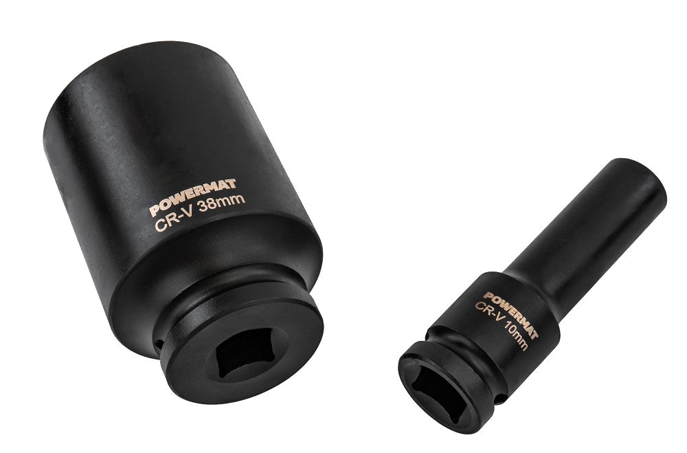 Set chei tubulare de impact HEX PM-ZNU-1038T, 10-38 mm, 1/2", 20 bucati, Powermat PM1382