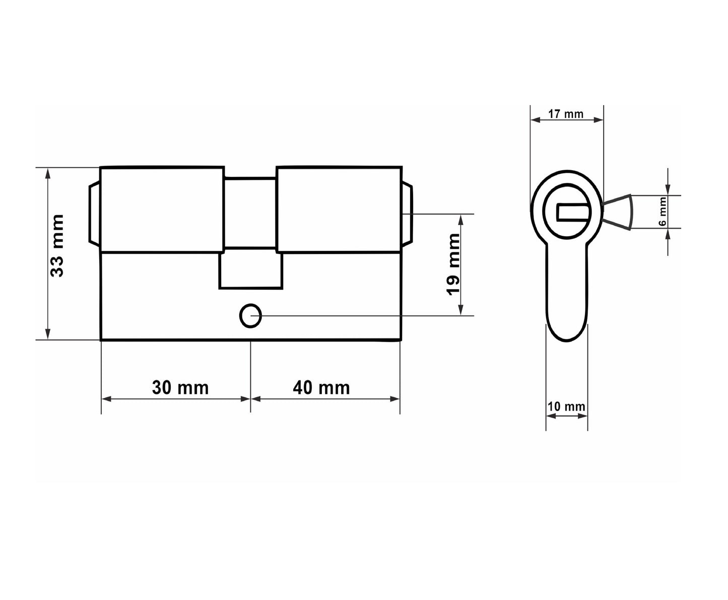 Butuc aluminiu, 30/40, Keltin K02608