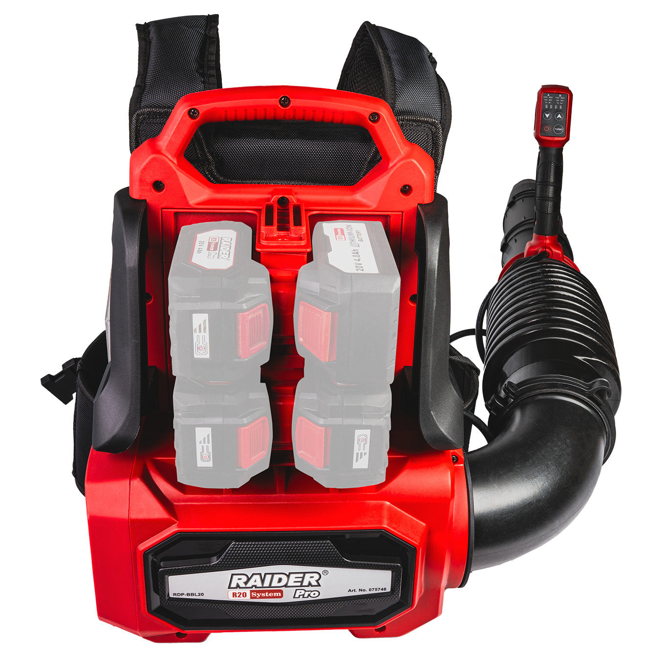 Suflanta de frunze RDP-BBL20 Solo (fara acumulator si incarcator), 252 km / h, 40 V, Raider 075746