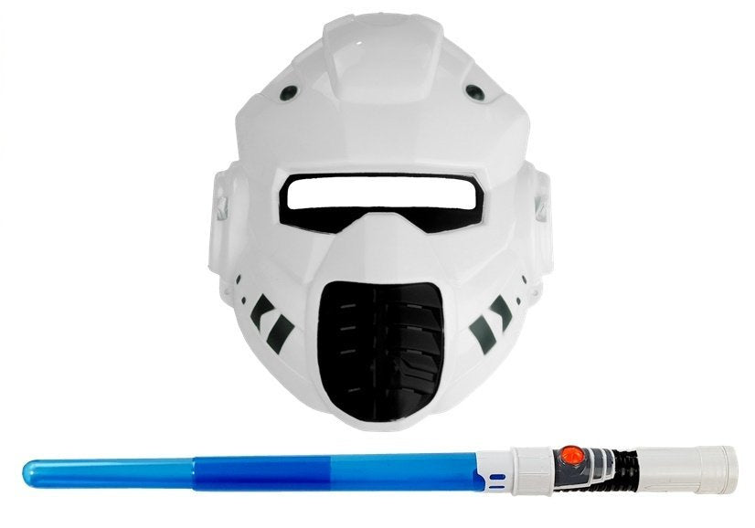 Set arme de jucarie, pistol laser, sabie luminoasa, masca, Lean 5086