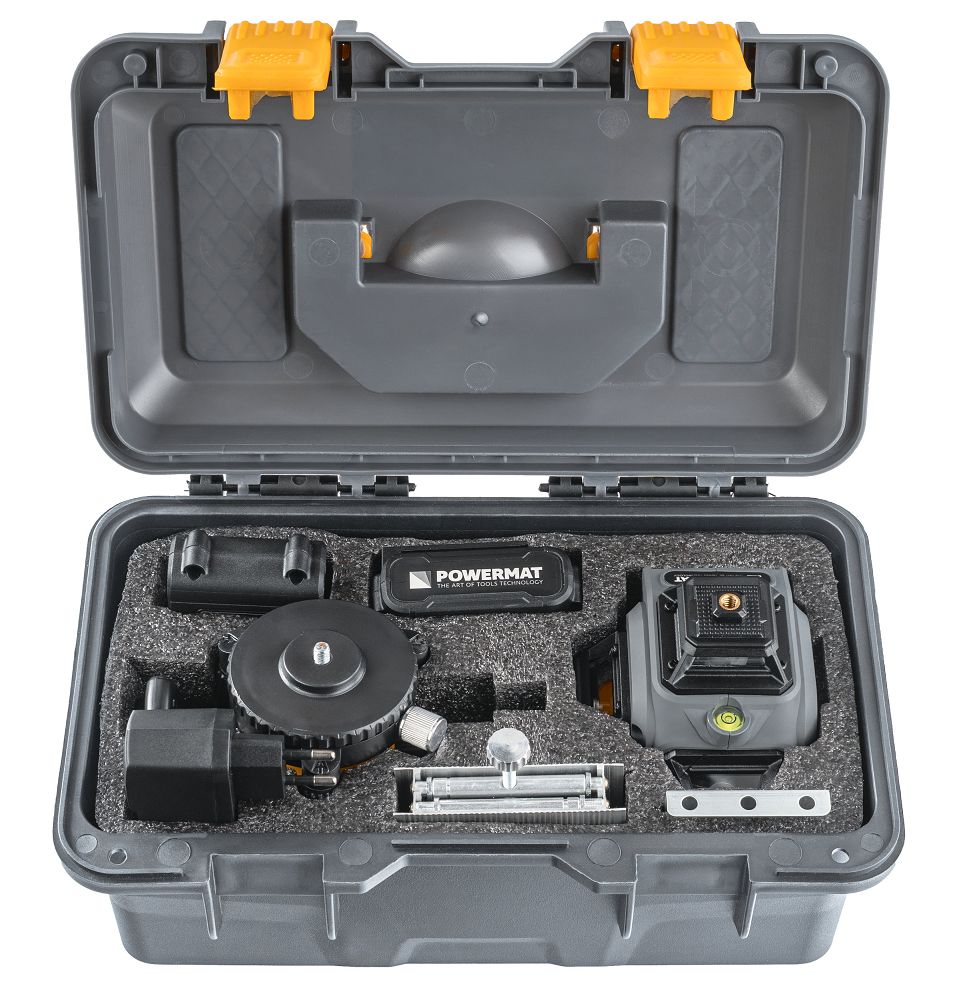 Nivela laser in cruce cu acumulator PM-PLK-4DM3, 4.2 V, Powermat PM1494