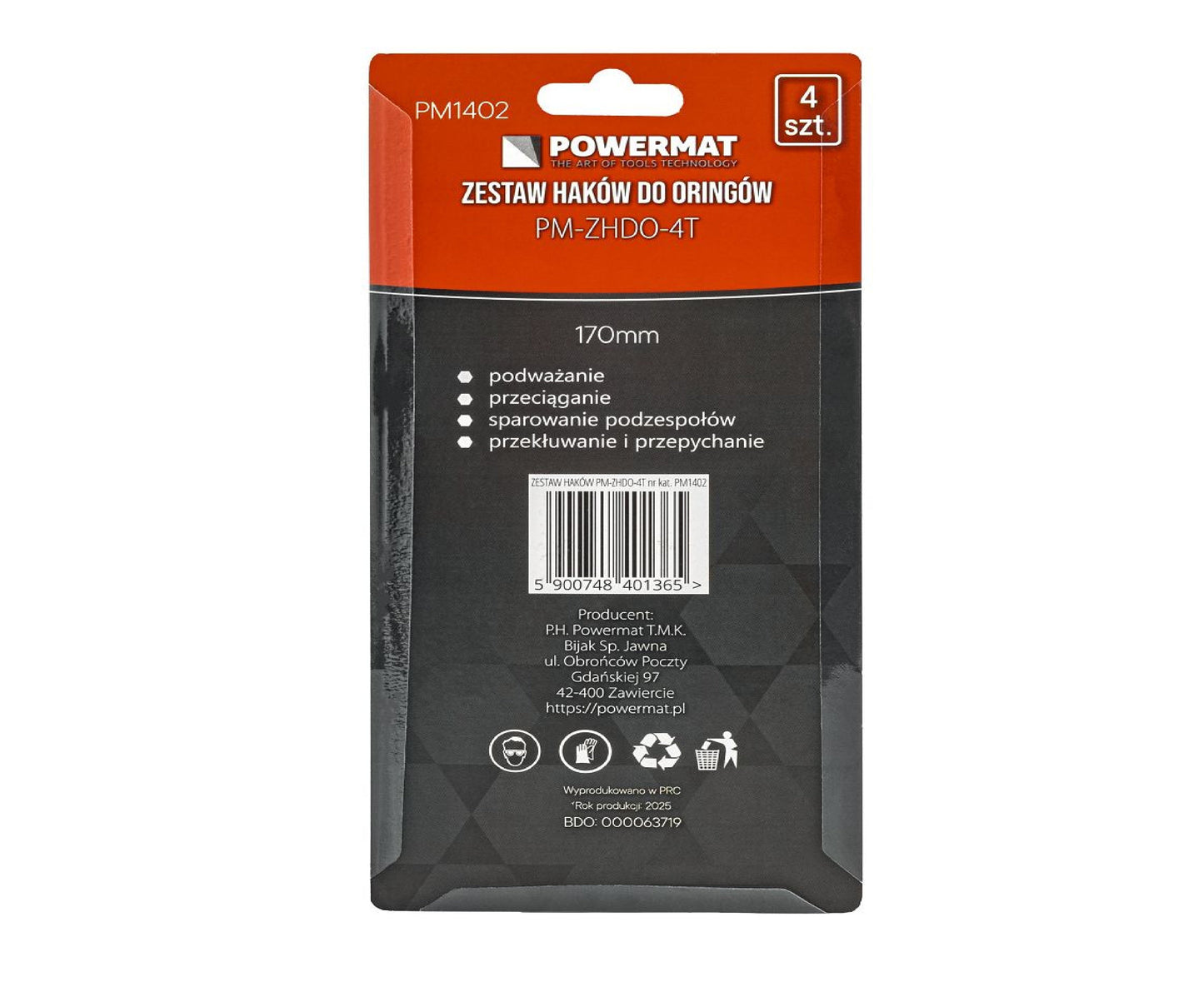 Set surubelnite pentru garnituri PM-ZHDO-4T, 4 bucati, Powermat PM1402