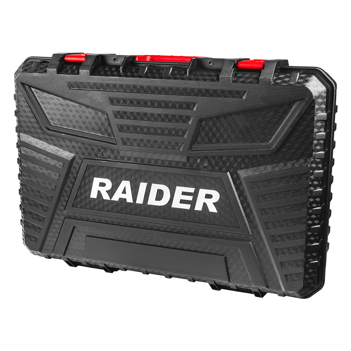 Set bormasina, polizor unghiular si cheie de impact cu acumulator, 2 x 2 Ah, Raider 030255