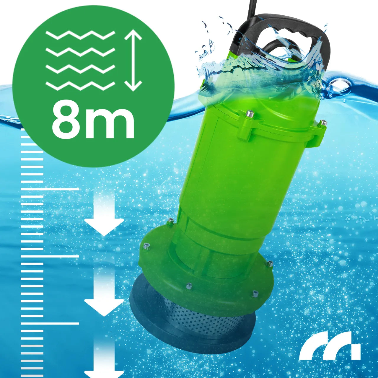 Pompa submersibila pentru apa murdara, 12000 l / h, MalTec 112725