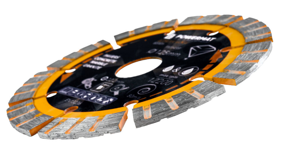 Disc diamantat segmentat PM-TDCS-1255T, 125 mm, Powermat PM1499