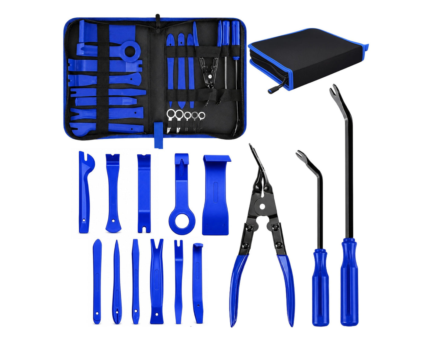 Set scule pentru indepartarea tapiteriei, 45 bucati, Lean 29275