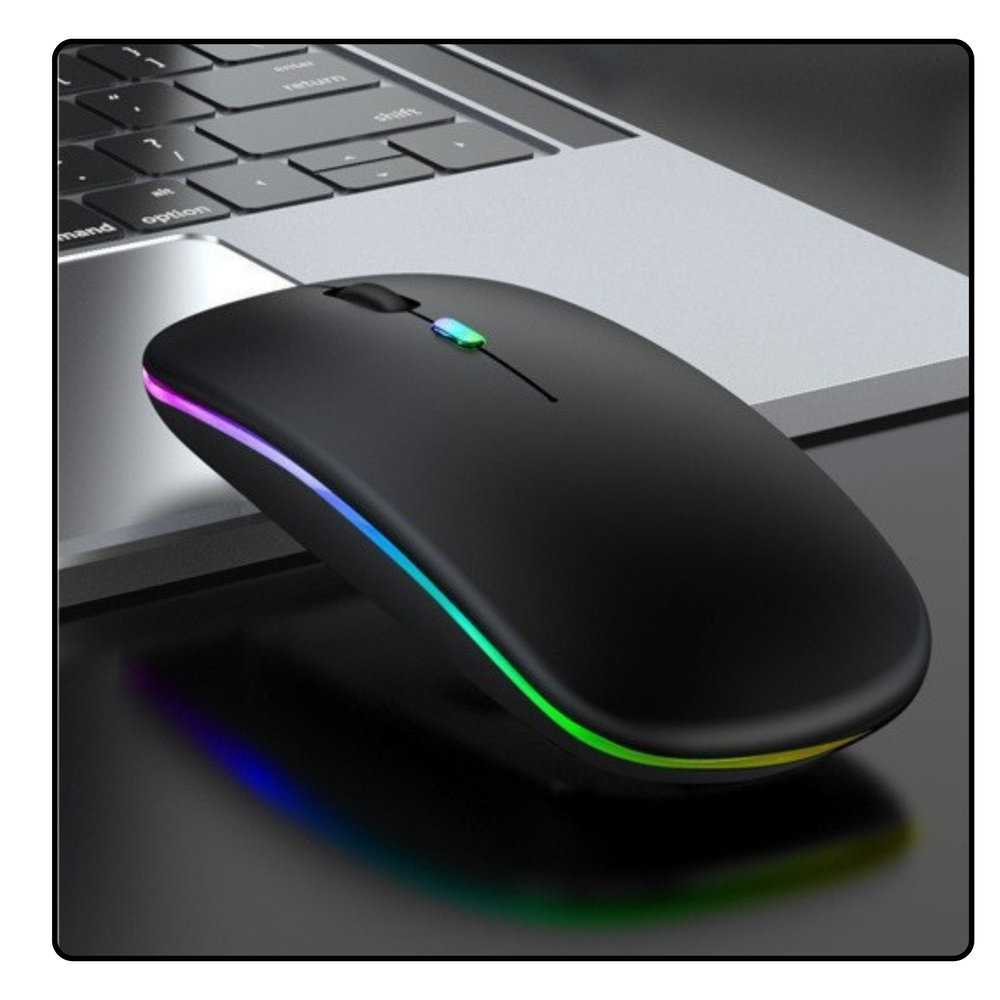 Mouse wireless universal silentios, negru, Lean 20979