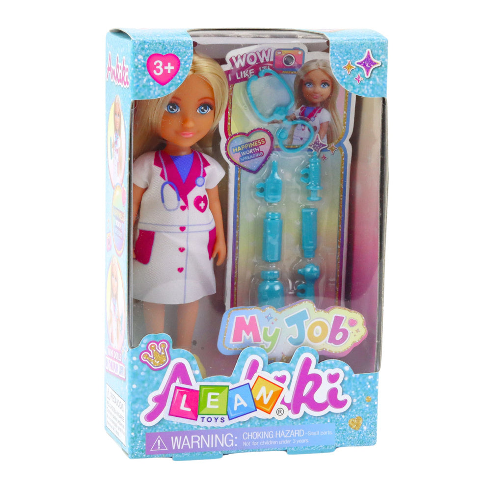 Set papusa Ankiki Doctor cu accesorii pentru tratament, Lean 24474