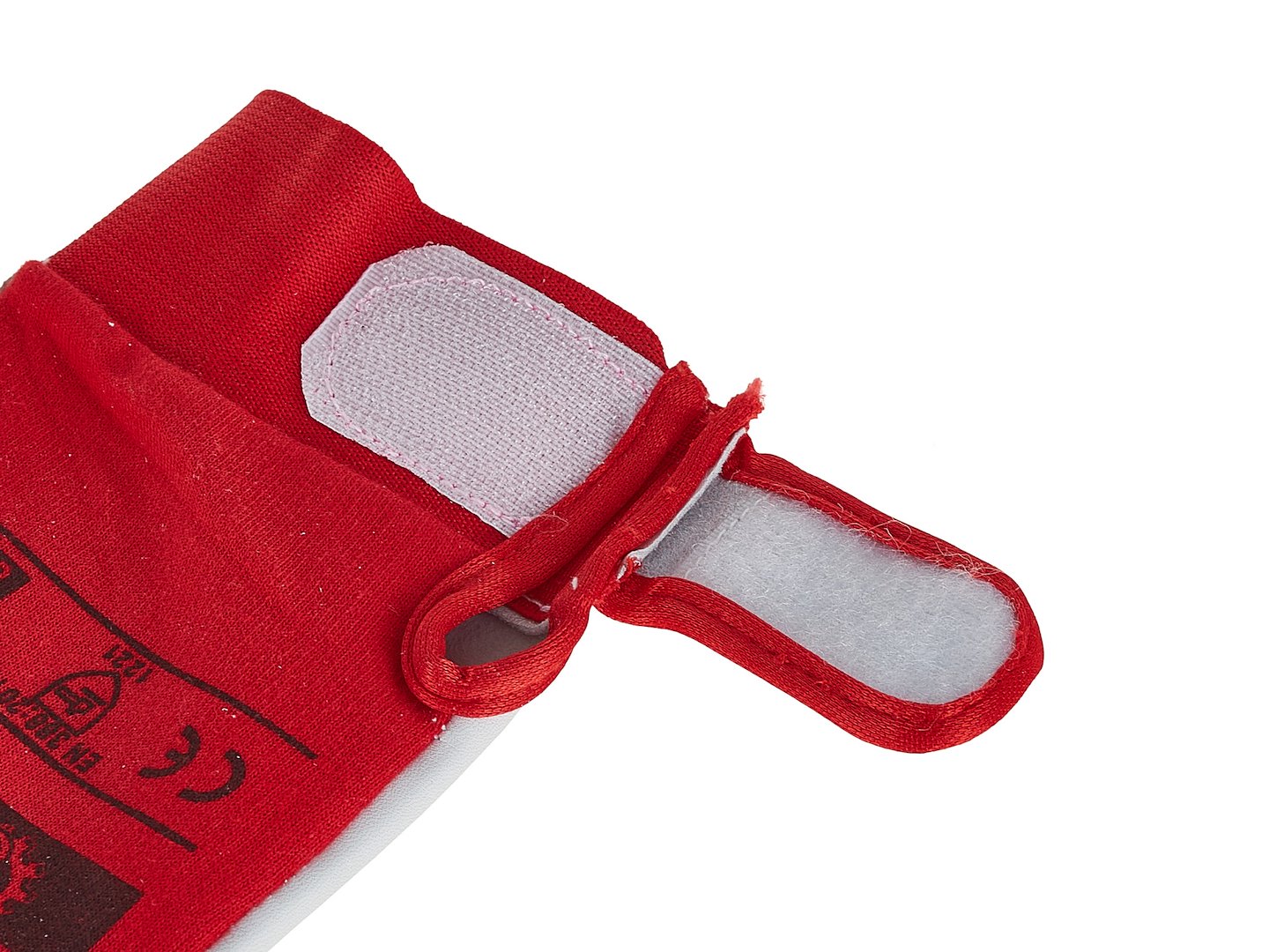 Manusi de lucru din piele de capra cu spate elastic din bumbac, manseta velcro, marimea 11, Geko G73558