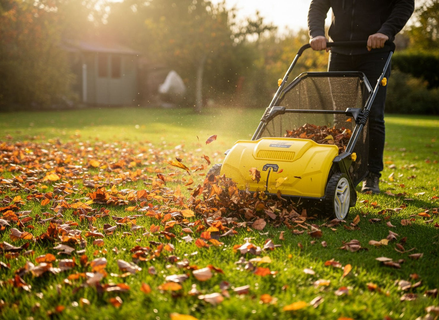 Colector manual pentru frunze si iarba, 53 cm, John Gardener G83040