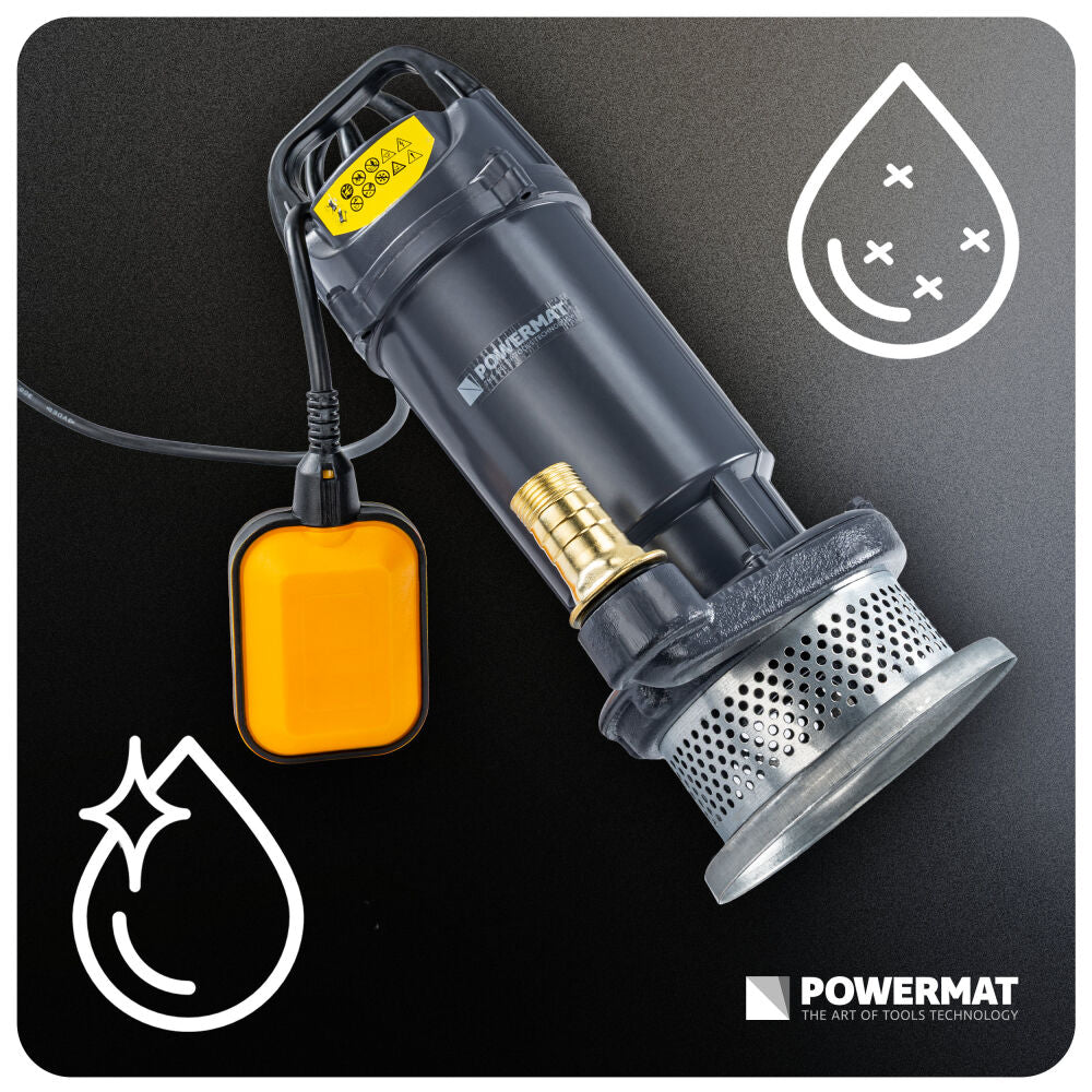 Pompa submersibila cu plutitor PM-PDWB-550TP, 550 W, 7500 l/h, Powermat PM1640