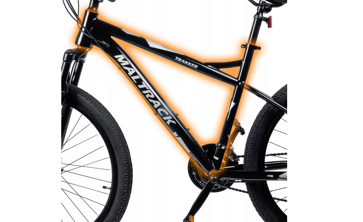 Bicicleta MTB26 Black / Light Gray, 21 viteze, cadru 15", roti 26", MalTrack 110983