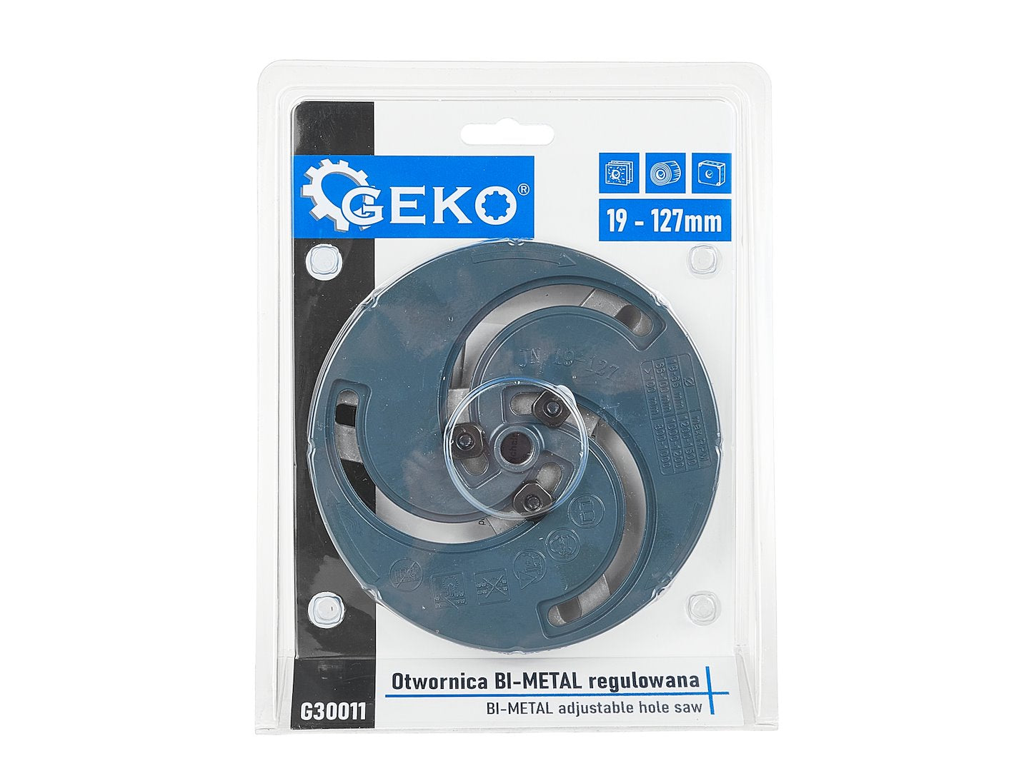 Panza reglabila pentru gaurire bi-metal, 19-127 mm, Geko G30011