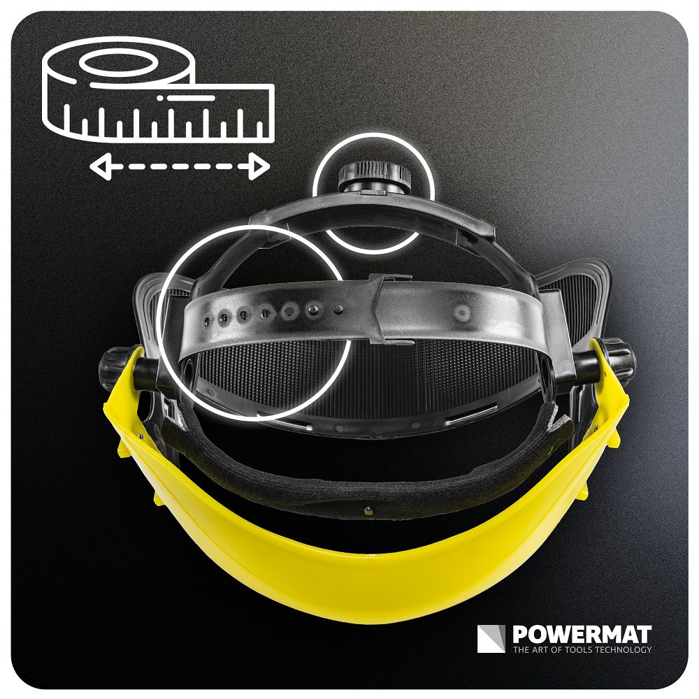 Casca pentru protectie motocoasa cu viziera PM-MDK-PS1M, Powermat PM1657