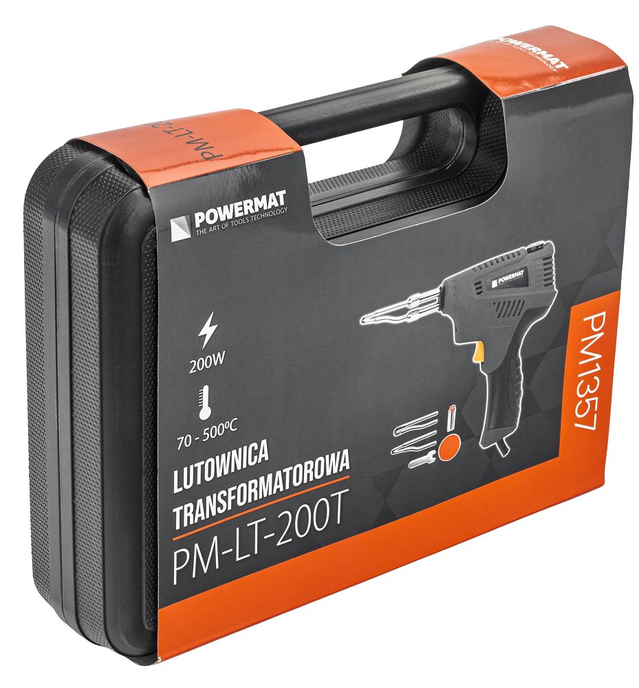 Aparat de lipit plastic cu transformator PM-LT-200T, 200 W, Powermat PM1357