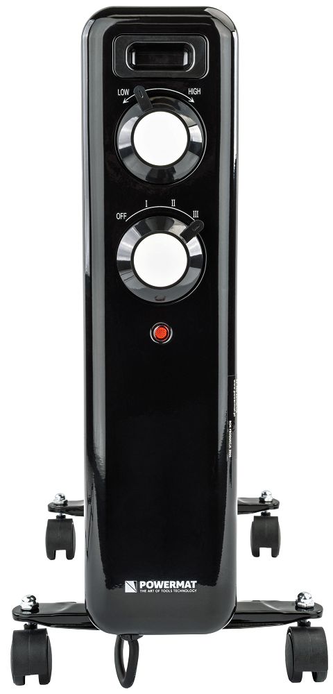 Radiator cu ulei PM-GOL-3000D, 2500 W, 11 elementi, termostat reglabil, Powermat PM1399