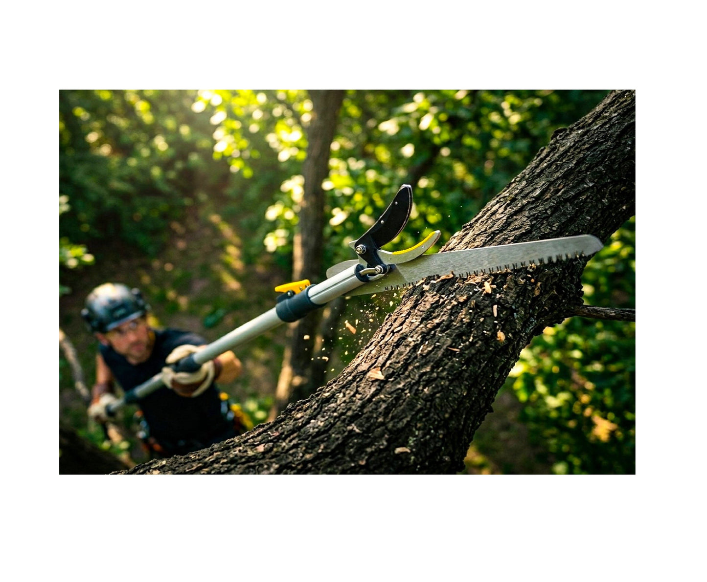 Fierastrau telescopic 2 in 1 pentru crengi, 1,8-4 m, Geko G72099